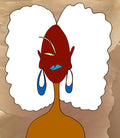 RBN WHITE AFRO 11X14