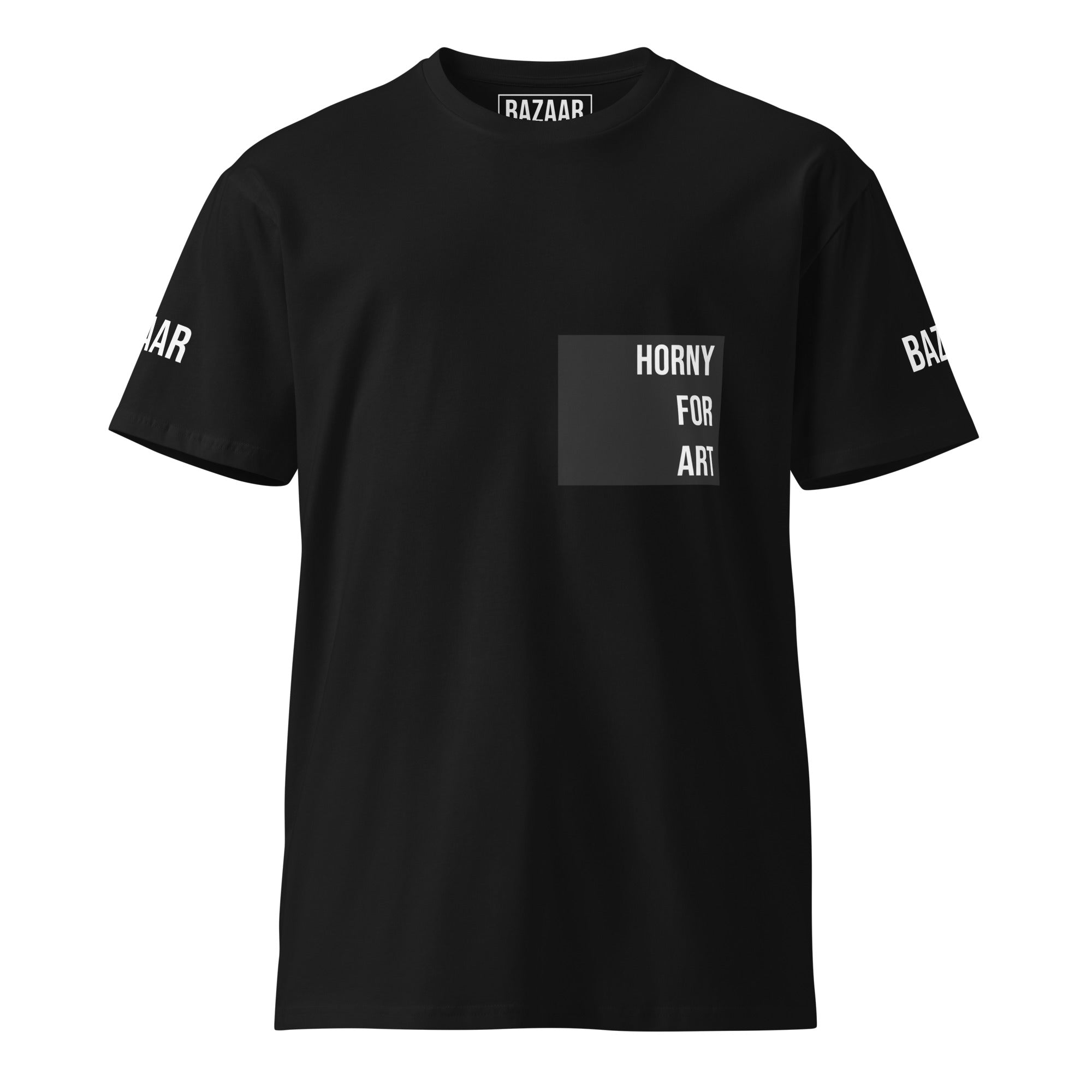 BAZAAR BLACK TEE SERIES: HORNY FOR ART