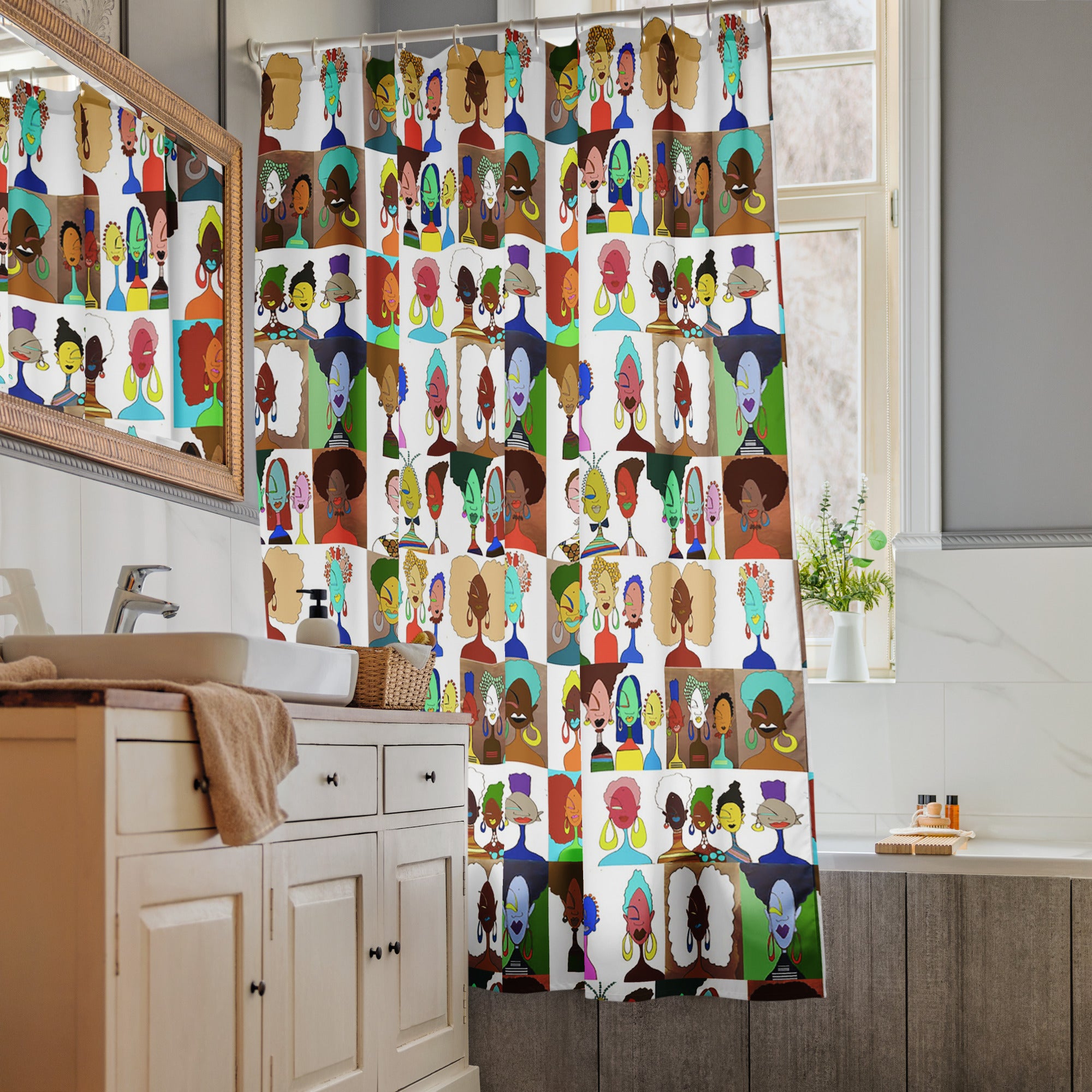 RBN "Collage" Shower Curtain