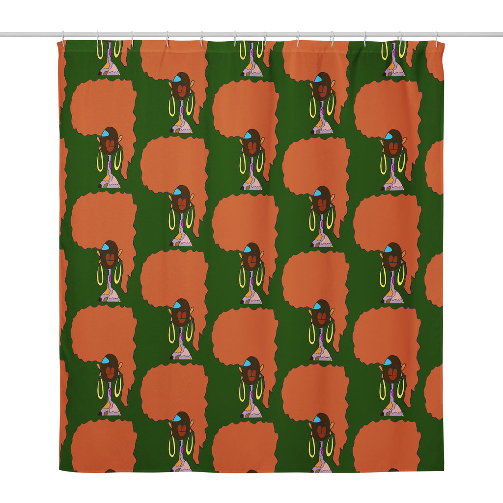 RBN "Orange Africa" Shower Curtain