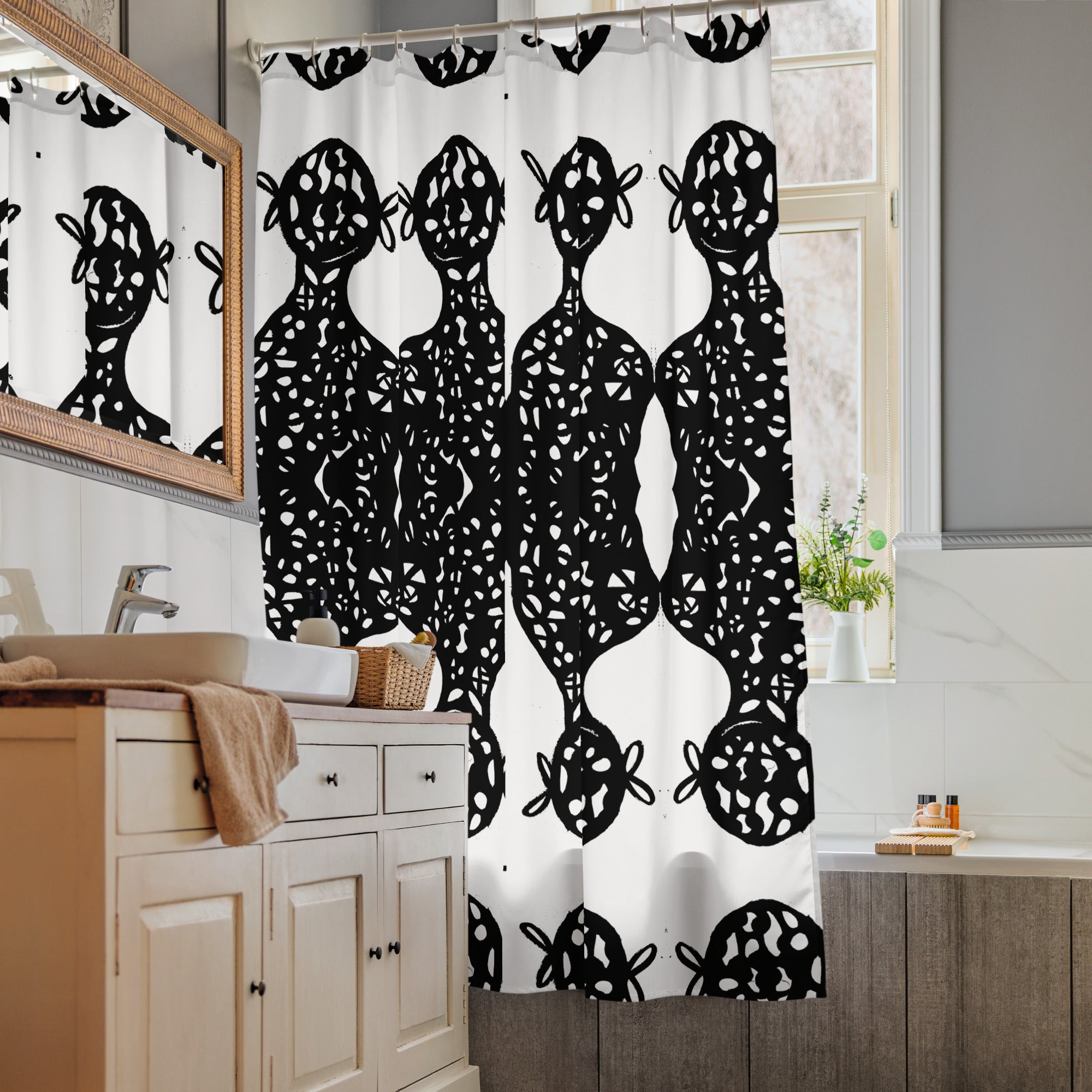 RBN "RRorschach#5" Shower Curtain