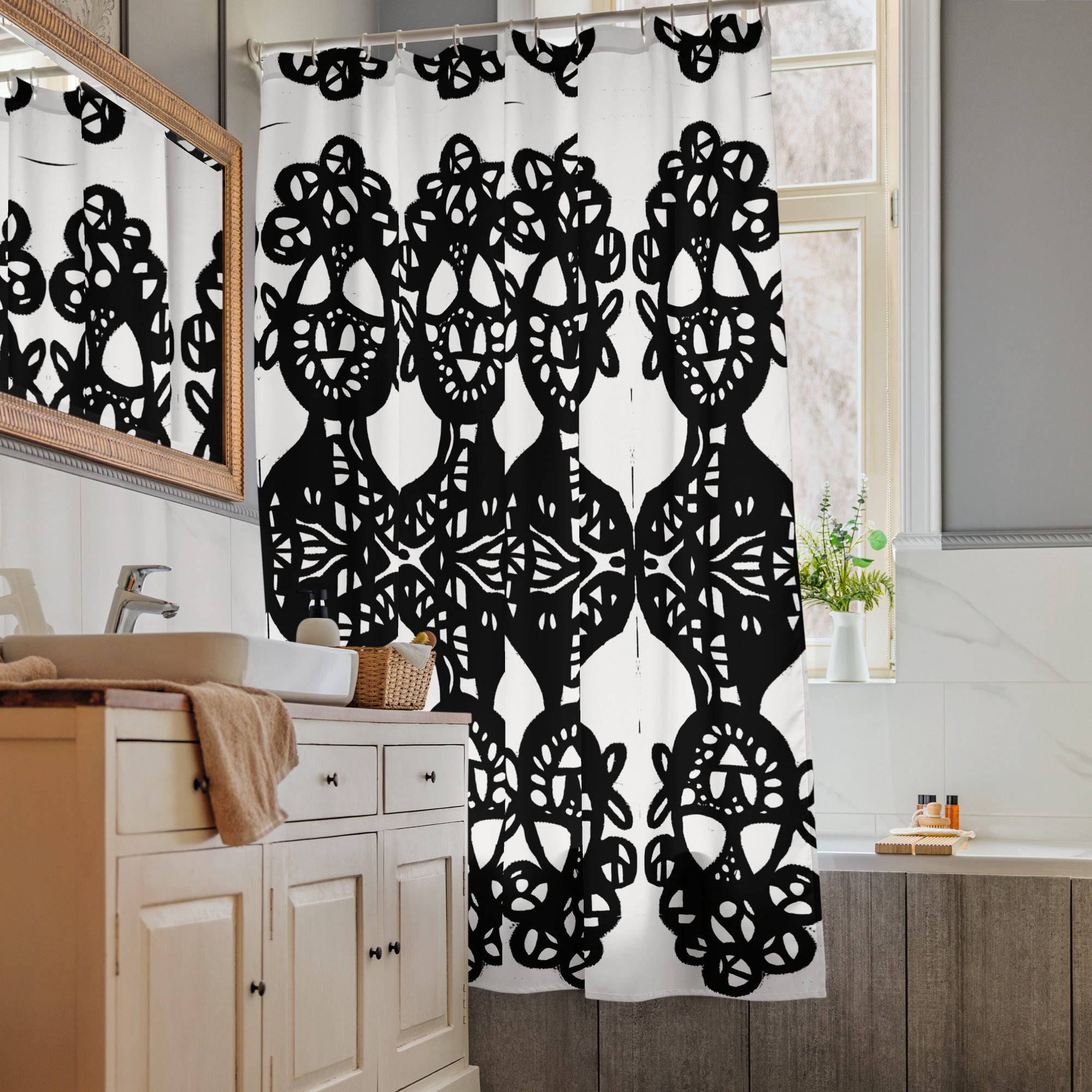 RBN "Rorschach#4" Shower Curtain